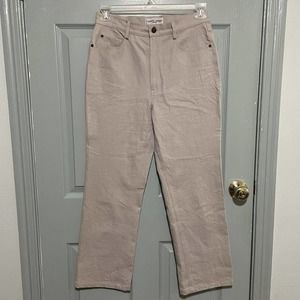 Apiece Apart Pants Womens Size 8 Beige Merida Straight Leg Chino Cotton Blend